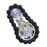 New Fidget Spinner Metal Antistress Gear Chain Fingertip Sprocket Flywheel Adult Toys Kids Anti-stress Spinning Top Gyroscope