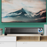SoundBar Stereo Subwoofer Powerful Music Player Speaker  3.5mm Audio Input Speaker for PC Laptop Smartphone Tablet MP3 MP4