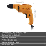 Electric Drill  220V 580W Multifunctional Adjustable Self-Locking Chuck for Handling Screws / Punching / Polishing / Cutting