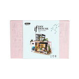 Robotime DIY Dollhouse Miniature Doll House Furniture Wooden Dollhouse Kits forChildren Gift for Dropshipping