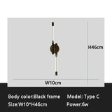 Modern Led Wall Light Gold&Black Sconce Wall Lamp Bedside Light For Living room Dining room Bedroom Copper Lamp Wall Led Lamp 6W
