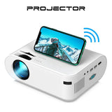 Portable Mini Projector Smart HD Projector Multifunctional Wireless Video Beamer for Home Office EM88