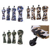 1 Set Golf Club Head Covers Camouflage Interchangeable Adjustable Wear Resistant Golf Wood Cover Set With Number 135UT Clubs Set