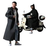 2021 Hot Sale EVA Raincoat Women/Men Zipper Hooded Poncho Motorcycle Rainwear Long Style Hiking Poncho Environmental Rain Jacket