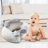 Infant Sitting Chair Super Soft Baby Floor Seat Removable Baby Support Seat Learn to Sit for 6-12 Month Baby 5x25x12 Inch