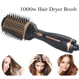 Mini Hot Air Comb Hair Dryer Straight Hair Brush Multi-Function Gold 3 in 1 Straightening Brush Professional Hair Styling Tools