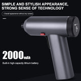 200RPM 3.6V Cordless Rechargeable Electric Screwdriver 2000mAh 6N.m Adjustable Portable Mini Electric Screwdriver Set LED Screen