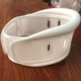 Breathable Neck Support Fixing Brace Wrap Cervical Collar for Stiff Neck Pain Relief Injury Recovery (White, Size)