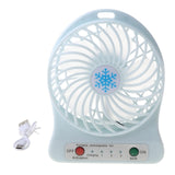 Portable LED Light  Mini Fan Air Cooler Mini Desk USB Fan Third Wind USB Fan Rechargeable ABS Portable Office Outdoor Home