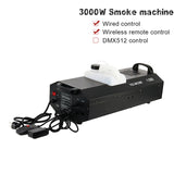 3000W fog machine wire Control remote with DMX512 Control stage smoke machine stage effect equipment for DJ bar