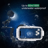 60 Meter Underwater LED Photography Fill Light Waterproof Diving Fill LED Light for GoPro HERO9 HERO8 Insta360