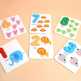 Number Learning Game Matching Puzzle Number Early Educatioal STEM Game Kids Toy for Age 4-6 Boys &amp; Girls