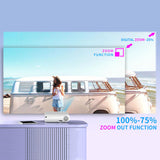Portable Mini Projector Smart HD Projector Multifunctional Wireless Video Beamer for Home Office EM88