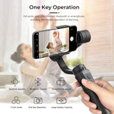 GIAUSA 3 Axis H4 Gimbal Stabilizer for Phone Action Camera Handheld Selfie Stick Stabilizer Tripod for Smartphone Goprpo Vlog