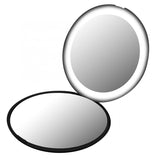Mini Portable Lights LED Makeup Mirror 10X Magnify Hand Hold Foldable 12 LEDs Pocket Makeup Mirror Light Beauty Cosmetic Tool