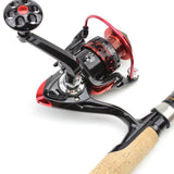 2.1M Fishing rod with reel High Carbon Spinning Rod Portable  telescopic trout rods and Spinning Reels set lure pole pesca