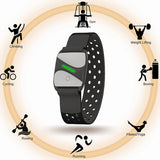 Dropship-Heart Rate Monitor Wrist Band Arm Belt Bluetooth 5.0 ANT+ Cycling Accessories Sensor for Wahoo Zwift GPS Bike Computer