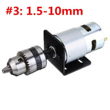 1 Set DC 12V Lathe Press 795 Motor With Drill Chuck and Mounting Bracket or 24V 15A 360W Power Convertor