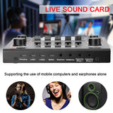 V9 Audio Studio Sound Card 3.5mm Microphone Headset Live Broadcast Studio Phone Bluetooth Sound Adapter for Phone Computer