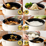 220V Household Electric Cooking Pot Non-stick Multi Cooker Electric Rice Cooker Cooking Frying Pot Machine EU/AU/UK/US Plug