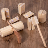 Chopping Wood Toy Simulation Chop Firewood Game Wood Montessori Toys Playset Christmas Birthday Gift For Toddlers Girls Boys