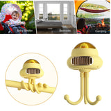Octopus Outdoor Cart Fan Angle Adjustment Baby Stroller Winding Fan Rechargeable Cooler Fan Bladeless Low Noise for Home Bedroom