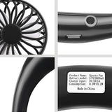 Wearable Lazy Sports Halter Fan Mini Hanging Neck Fan USB Rechargeable Cover Halter Sports Fan Air Cooler Outdoor