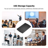 16G Mini Voice Recorder 192 Hours Recording Capacity MP3 Ultra-thin Voice Activated Recorder for Meeting Work Lecture Interview
