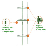 Vegetable Trellis With Clip Flowers Garden Indoor Potted Plants Stakes Vertical Climbing Plastic Tomato Cage Outdoor Balcony