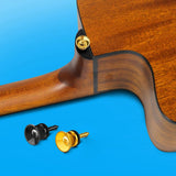 24Pcs Guitar Strap Locks Metal Strap Button Metal End Pins Flat Head For Acoustic Classical Electric Guitar Bass Ukulel