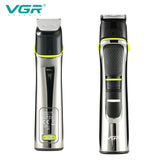 VGR 14in1 grooming kit rechargeable hair beard trimmer for men face body washable hair clipper electric nose ear