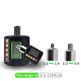 3-Piece Torque Wrench Tester With  Adapter 3-200N.m Digital  Meter Display Head Bike Car Repair Bicycle
