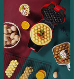 220V Household Electric Waffle Machine Non-stick Sandwich Pancake Maker Donut Cake Baker Octopus Ball Maker With 9 Plates