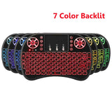 I8 Wireless Keyboard Backlit 2.4GHz Mini English Touchpad Keyboard Air Mouse Remote Control for Laptop TV BOX Projector