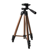 T50 Mobile phone Tripod 1.3m folding camera tripod, live camera mobile phone holder, portable pan/tilt, 4-section telescopic