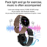 2021 AK25 Women Smart Watch Man Clock Bluetooth Call MP3 Player 1.28 Inch HD Full Touch IP68 Waterproof Fitness Tracker