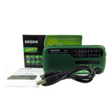 DEGEN DE13 FM AM SW Radio Crank Dynamo Solar Power Emergency Retro Radio A0798A World Receiver Portable Radio