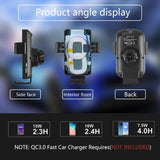 Dual Coil Wireless Car Charger, Auto-Clamping Car Mount for Samsung Galaxy Z Flip3 5G,Fast Charging Air Vent Dashboard Windshiel