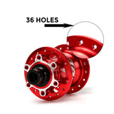 MTB Bike Hub Mountain Bike Bicycle Front &amp; Rear Hub Set 36 Holes 6 Bearings with Quick Release Bikes Flower Drum Accessories