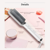 Hot Hair Straighteners Brush Women Hair Styler Curling Iron Electric Hot Comb Straightener Fast Heating Curler Hair Caring Tools