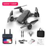 K2 New Folding Drone 4K With HD Camera Professional Aerial Photography 1080P Dual Camera Quadcopter FPV Aircraft Black Blue