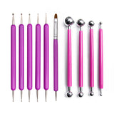 48pcs Mandala Dotting Tools Set for Painting Rock Stones Stencil Acrylic Stick Drawing Brush Kit