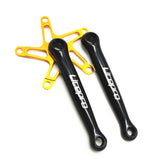 Litepro Folding Bike Crankset CNC For Brompton Ultralight 130BCD 170mm 14 16 Inch Bicycle Crankset Square Hole BMX Parts