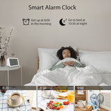 Tuya WiFi Temperature Humidity Light Detection Alarm Clock 4 In 1 Intelligent Sensors Household Temerature Humidity Sensors