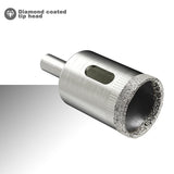 12Pcs Diamond Drill Bits Glass Tile Hole Saw Bits Set, Hollow Core Drill Bits, Extractor Remover Hole Saws for Glass, Ceramics,