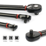 1/4 3/8 1/2 Torque Preset Torque Wrench Drive Tool 5-210 Nm Positive Negative Two-way Adjustment Spanner Auto Repair Hand Tools