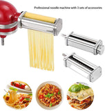 Pasta Attachment for KitchenAid Stand Mixer,Pasta Maker Machine with Pasta Roller Angel Hair and Fettuccine Pasta Cutter kitchen