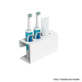 Home Decor Wall Mounted Large Capacity Save Space Multi Holes Toothpaste Rack Anti Dirty Electric Toothbrush Holder Easy Install