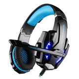 3.5mm Gaming Headphone Stereo Game Headset Noise Cancellation Earphone with Mic LED Light Volume Control for PS4 Laptop Tablet