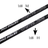 MAD MOUSE  New Japan Fuji Guides Cross Carbon Jigging Rod 1.68m 1.9m Different Hardness 37KGS Boat Rod Jig Rod Ocean Fishing Rod